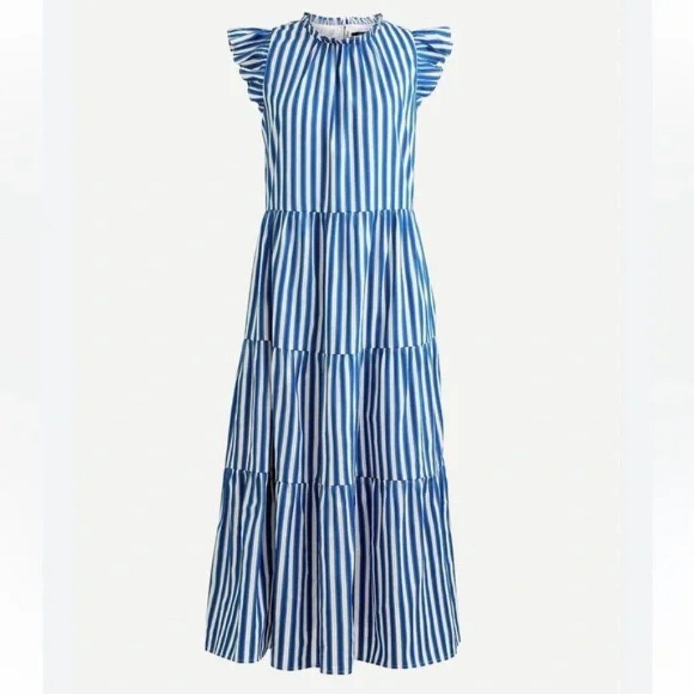 J. Crew striped midi dress XXS - Picture 2 of 6
